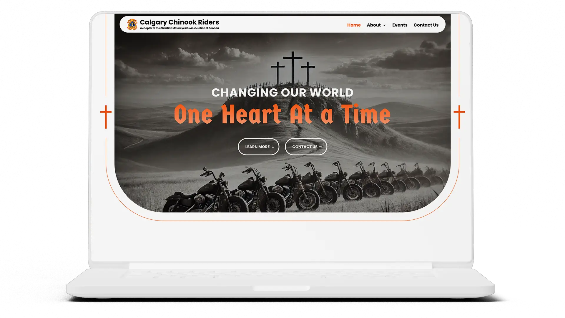 Calgary Chinook Riders Website Laptop