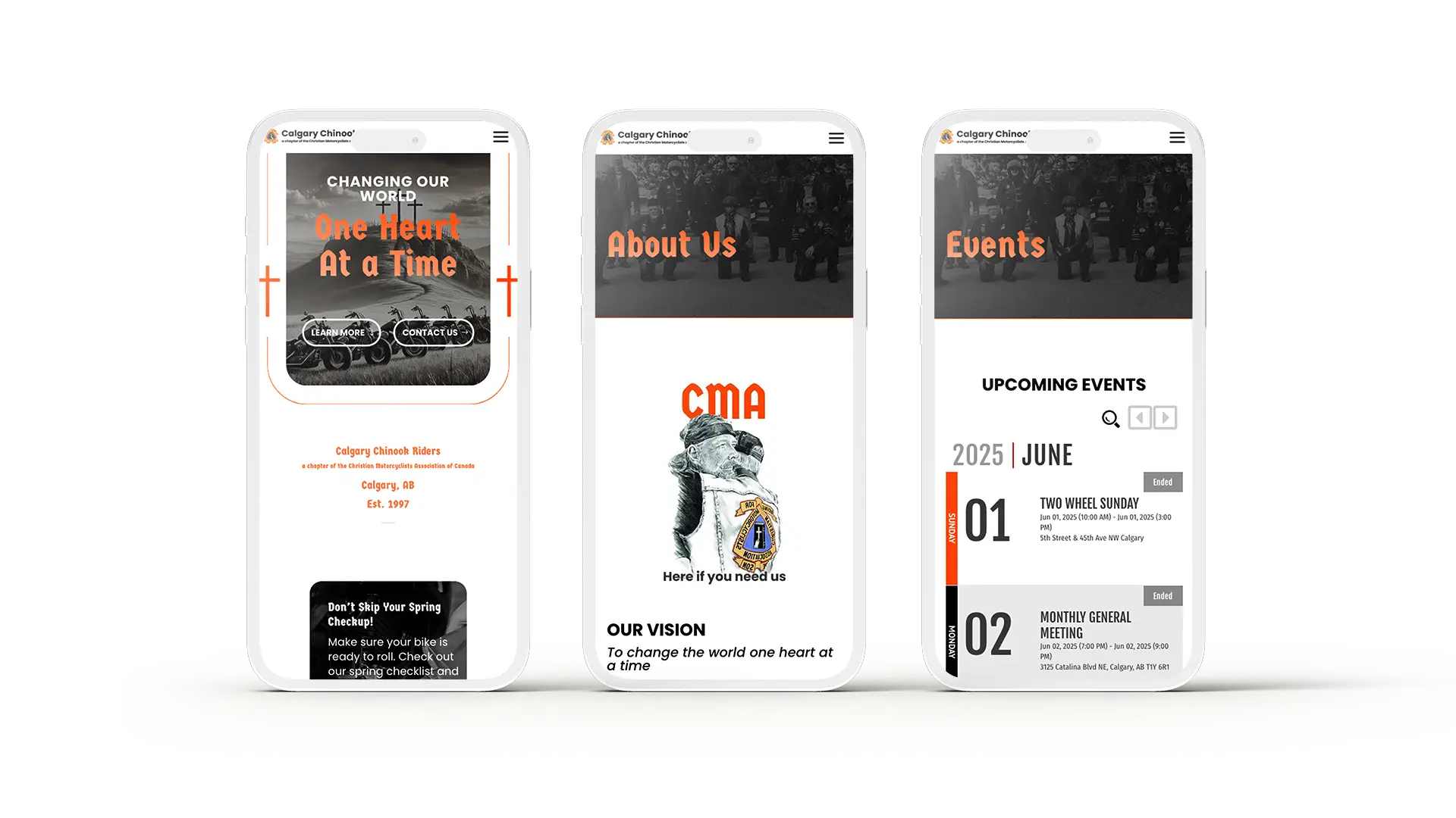 Calgary Chinook Riders Website Phone